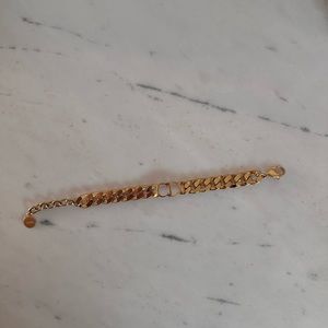 Christian Dior Danseuse Étoile CD bracelet in gold. Gold finish preloved chain